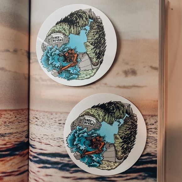 Free the Rivers Sticker - Picture 2 of 2